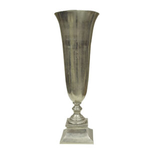 Carol Large Vase Nickle Plated 36x36x104cm