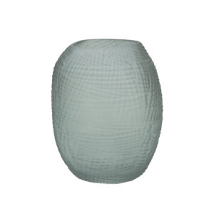 Glass Vase Gray 20x15cm