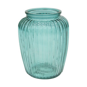 Glass Vase Green 14x10x19cm
