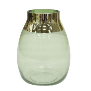 Glass Vase Green 23x15cm