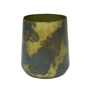 Oxton Copper Brushed Iron Pot Round - Medium