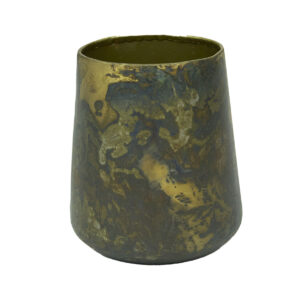 Oxton Copper Brushed Iron Pot Round - Small