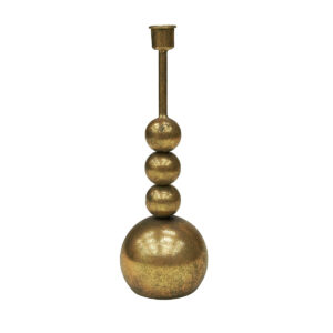 Rindy Brass metal candleholder piled up balls L
