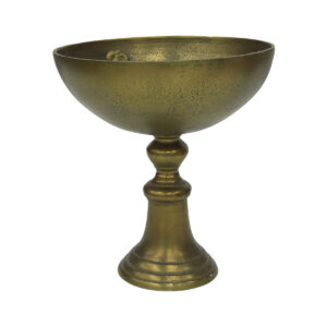 Tamor Brass Aluminium Antique Bowl On Foot Rounds